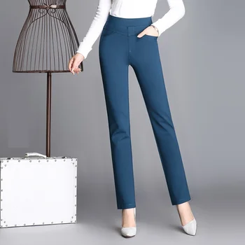 2021 nouă de primăvară și toamnă pentru femei pantaloni de moda bomboane de culoare stretch Elastic talie pantaloni pentru Femei LW88-060