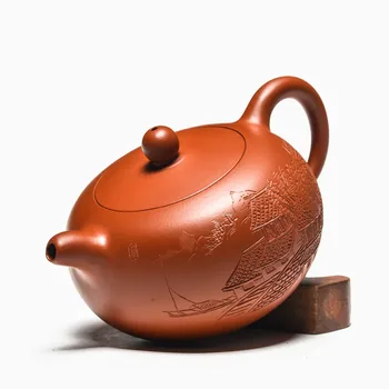 230ml Autentic Yixing original al meu celebru handmade margele rotunde ceainic Kung Fu violet lut oală de ceai ceai de masă cadou