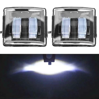 4buc 3Inch 20W LED Lumina de Lucru Pătrat Lampa cu lumina Reflectoarelor pentru Autoturisme SUV, Camioane, Motociclete Barca 12V 24V