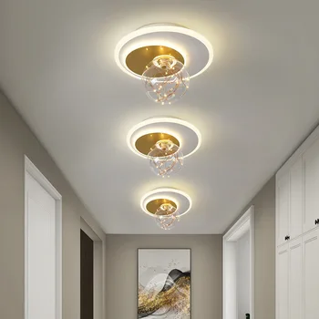 Aur+Alb cu Led-uri Moderne Candelabru de Iluminat Interior Candelabru Tavan Pentru camera de zi Dormitor Bucatarie Coridor de Lumină Aluminiu
