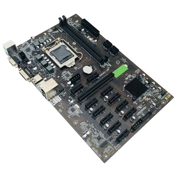 B250 BTC Mining Placa de baza LGA 1151 USB3.0 cu Comutator Cablu+Cablu SATA+ 2XDDR4 2133 mhz 4GB RAM pentru Miner