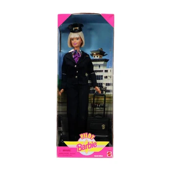 Barbie Pilot 1999 Papusa Ediție Specială Serie #24017 Dulce uniformă Varietate de cariere Papusa Barbie Jucarie pentru Fata Cadou