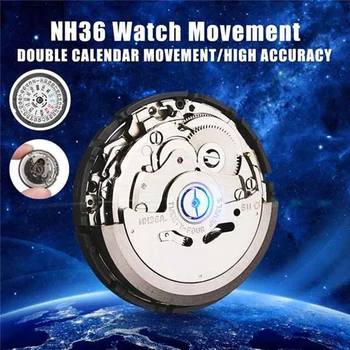 Ceas Automatic Mișcare Bărbați Piese de Ceas Mecanic Mișcare NH36 Mișcarea Ceas Înlocui Accesoriu