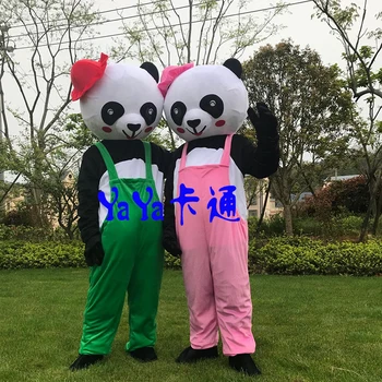 Chineză Panda Gigant Mascota Costum de Crăciun Cosplay Mascota Panda Animale Mascota Costum pentru Adulți