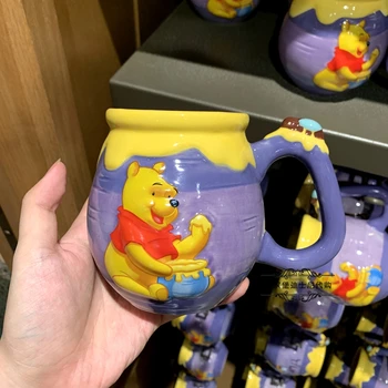 Disney Winnie the Pooh serie cupa capac cani pentru iubitorii de uz casnic din ceramica de capacitate mare vara cupe de băut