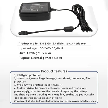EH5+EP5B SLR AC Power Kit Adaptor/Incarcator pentru Nikon D7000 D7100 D600 D800 D800e D8800(Plug SUA)