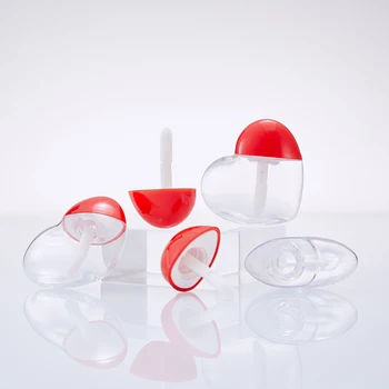 En-gros de 5 ML Luciu de Gol Reincarcabil Tub de Plastic in Forma de Inima DIY Lip Glaze Container Cosmetice Instrument Portabil Machiaj Organizator