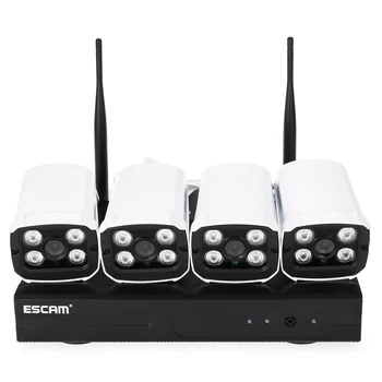 ESCAM WNK803 8ch 720P NVR Wireless kit Exterior IR Viziune de Noapte Camera IP wifi Camera kit de Acasă de Securitate Sistem de Supraveghere