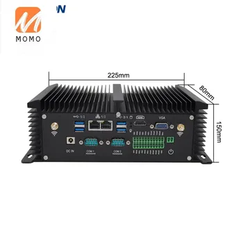 Expert Industriale fără ventilator Mini PC i5 8250U i7 7500U 2*DDR4 2*Lans Computer Desktop, laptop-uri Win10 Linux 6*COM GPIO 4G SIM VGA H0M