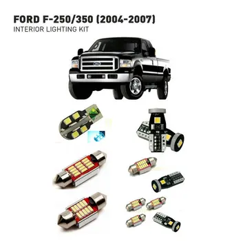Led lumini de interior Pentru Ford f-250/350 2004-2007 15pc Lumini Led Pentru Autoturisme kit de iluminat becuri auto Canbus