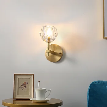 Nordic a condus minge de sticlă corp de iluminat cu abajur wandlamp maimuță lampa de dormitor