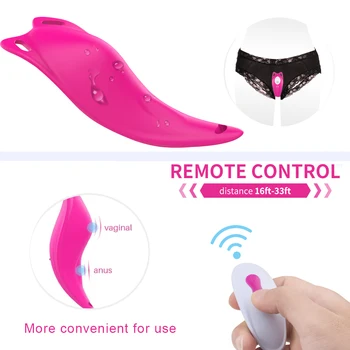 Portabil Vibratoare Telecomandă fără Fir Invizibil Vaginal Masaj Vibratoare Stimulator Clitoridian Vibratoare Jucarii Sexuale pentru Femei