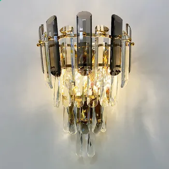 Postmodern Creative de Cristal Lampă de Perete Camera de zi Dormitor Fundal TV Personalitate Romantică Clasică Suport Decorativ Lumina