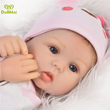 Renăscut baby doll 42cm silicon vinil nou-născuți printesa papusa cadou pentru copii bebes renăscut menina bonecas