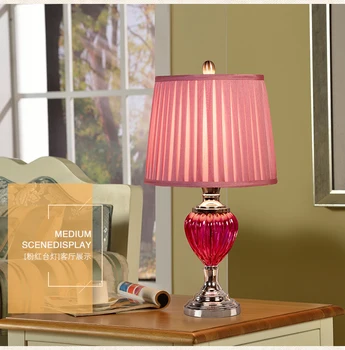 Rochie de mireasa rochie de mireasa stil European lampă de masă lampă de noptieră roz cald creative lampa de birou modern, simplu