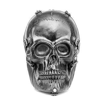 Rosetic Gotic Craniu 3D PU Rucsac de Călătorie Stilul Punk Negru de Halloween Școală Geanta Unisex Rucsaci de Moda Saci de Umăr cu Fermoar