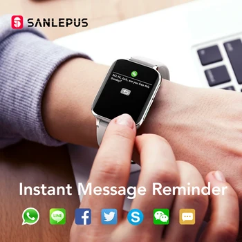 SANLEPUS 2020 NOUL Smart Watch Dial Apeluri Bărbați Femei Impermeabil Smartwatch MP3 Player Pentru OPPO Android, Apple, Xiaomi, Huawei