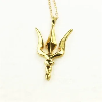 Ucraina Simbol Trident Colier Neptun greacă Suliță Olimpicii Trident Ancora lui Poseidon armă pandantiv Colier bijuterii