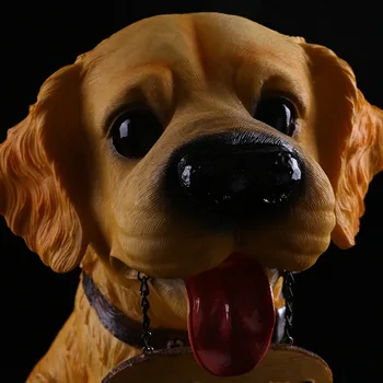 Ușa din față bine ati venit Câine figura rășină statuie câine de desene animate sculptura modelul bar magazin de partid decor acasă p0789