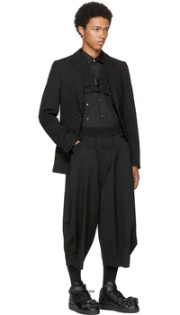îmbrăcăminte pentru Bărbați HG Stilist de moda Catwalk strada Pierde-O bucată de îmbrăcăminte salopete plus dimensiune costume