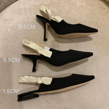 2021 nouă tendință de moda designer de pantofi doamnelor pantofi de lux, de trei-toc doamnelor pantofi plat papion doamnelor pantofi femei doamnelor seara